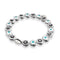 Monochromatisch | 925er Sterlingsilber | Armband mit bösem Blick aus Kristall